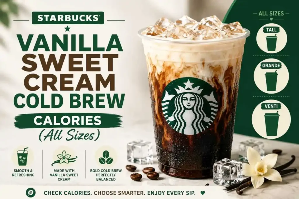 Starbucks Vanilla Sweet Cream Cold Brew Calories