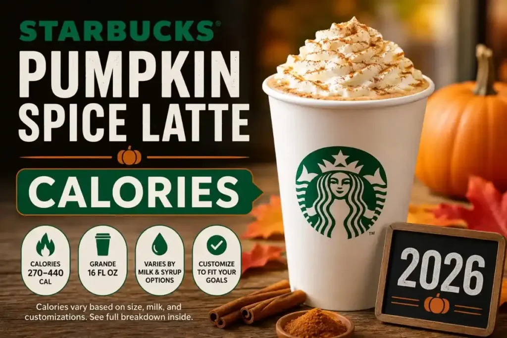Starbucks Pumpkin Spice Latte Calories 2026